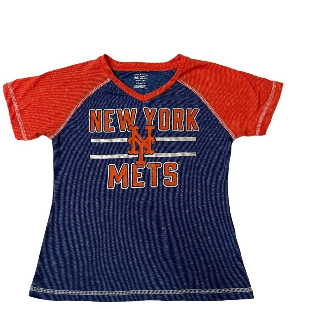 Genuine Merchandise| Kids New York Mets Short Sleeve Shirt -size 7